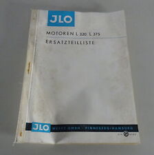 Teilekatalog / Ersatzteilliste ILO / JLO Allzweck-Motor L 320 / 375 Stand 8/1964