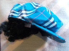 Karierte Karnevalskappe mit Haaren Candies Gr.57 cm✅