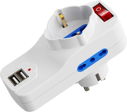 Ewent dreifachstecker mit usb - ewent,