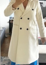 Cremeweißer Übergangsmantel