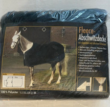 ⭐️ Fleece Abschwitzdecke, Pferdedecke, NEU in OVP, schwarz, 155cm ⭐️