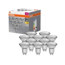 10x OSRAM LED BASE PAR16 Glas GU10 Strahler 4.3W=50W 36° Warmweiß 2700K