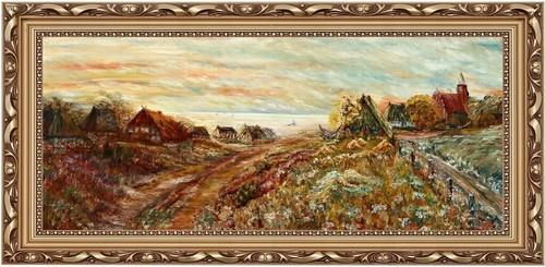 Antike landschaft dorf - landschaft,