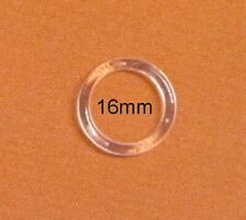Gardinenringe transparent 16 x 21mm Kunststoffringe Raffalter Ringe Gardinen