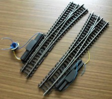 Märklin #22715/16 Elektr. schlankes Weichenpaar m. beweglichem Herzstück (a)