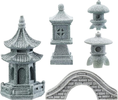 Pagode statue stein - pagode, 5er