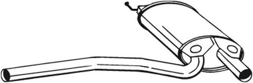 Bosal mittelschalldämpfer - bosal,