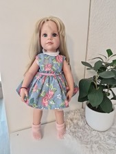 Götz Puppe Hannah mit Outfit Kleid Neuwertig Stehpuppe 50cm