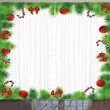 Weihnachten Rustikale Gardine Pine rote Bögen