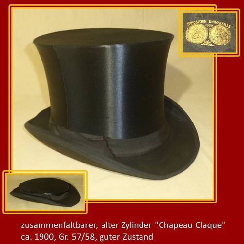 Zylinder chapeau claque - zylinder, "chapeau