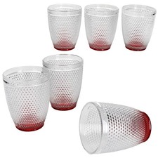 6x Rubin Wassergläser 200ml
