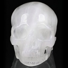 Kristallschädel (crystal skull) - Mineral Quarz | Unikat | Tarukh