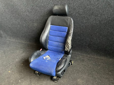 LEDER ALCANTARA Fahrersitz Audi S4 A4 B5 schwarz blau Sitz links Sportsitz