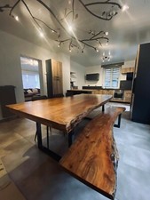 Esstisch Baumkante massiv