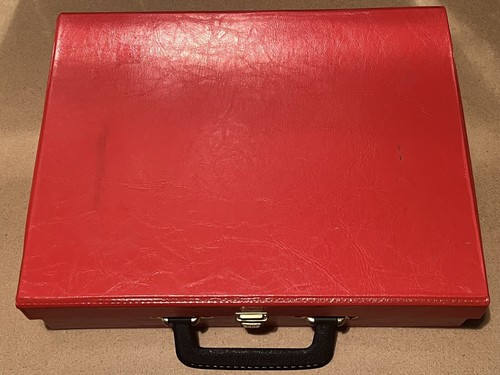 Vintage retro koffer rot hell - koffer,
