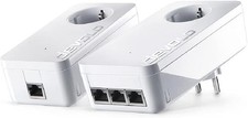 devolo dLAN 1200 triple+ Starter Kit Powerline  Netzwerk Adapter - Weiß