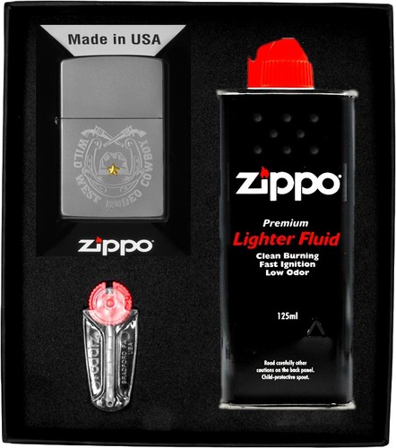 Zippo feuerzeug set west - set,