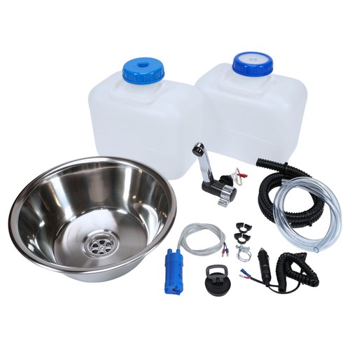 12v camping spüle rund - 12v,