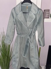 OVP Neuer Damen Baumwoll Winter Mantel Samt / Mintgrün / Größe L