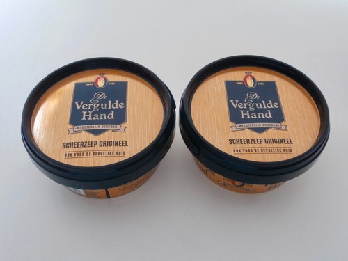 Vergulde hand rasierseife - vergulde,