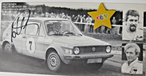 Orig rallye autogrammkarte - orig,