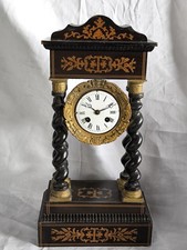 Alte Biedermeier Säulenuhr