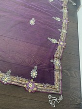 Indische Saree Sari Designer Stück, Hochzeit Party