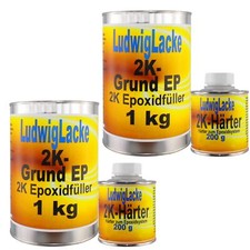 Epoxidfüller 2 x 1,20 kg Set 2K  Grundierung EP Füller auch Holzgrundierung