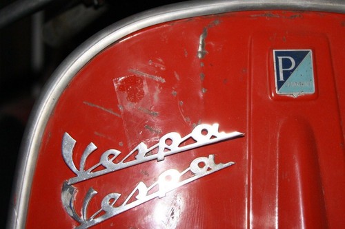 Vespa schriftzug chrom - vespa, 50
