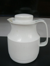 Thermoskanne Isolierkanne weiß 1  Liter Füllmenge Schraubverschluss