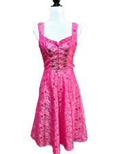 Landhaus vestido dirndl rosa