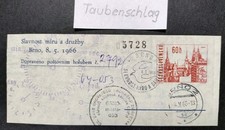 Pigeongram 8.5.1966 ab Brno 2