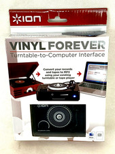 ION Audio-Vinyl für immer | Kompakter USB-Audiokonvertierungs-Plattenspieler-Ada