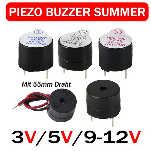 12v piezo buzzer - 3v/5v/12v, summer