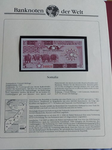 Banknoten der welt somalia 5 - welt,