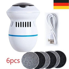 Elektrischer Hornhautentferner, wiederaufladbar 6 Aufsätze grob/fein DE