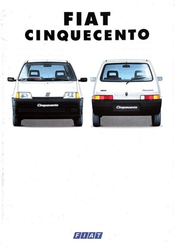 Fiat cinquecento prospekt - fiat,
