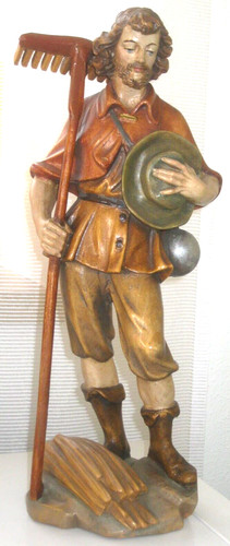 Holzfigur geschnitzt bauer - geschnitzt,,