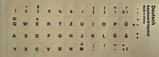 Deutsch Deutsche Tastaturaufkleber durchsichtig (Nr.3) . Versand heute
