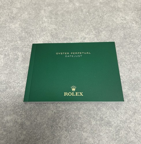 Rolex datejust booklet - rolex,
