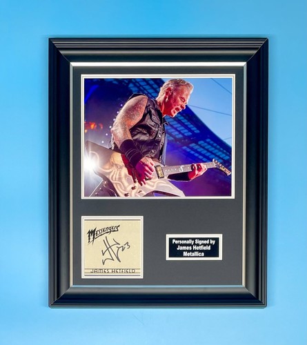 James hetfield signed photo - hetfield,