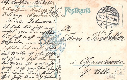 820101 feldpostkarte wk - dr, 1.