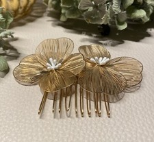Haarschmuck Haarkamm Festlich Hochzeit NEU Silvester Party Blüte