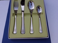 4- tlg. Kinderbesteck Teddy Bear, Gravur gratis