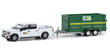 GreenLight 1:64 Ford A.S.S NEU F-150 XLT Double Dump Trailer WM 2018 Hitch Tow