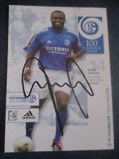 Gerald Asamoah FC Schalke 04 Autogrammkarte 03/04 signiert Fussball Bundesliga