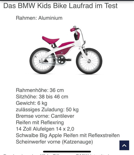 Bmw kinderfahrrad zoll - bmw,