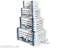 Dekokisten Holztruhen Dekokoffer Regalboxen Aufbewahrungskisten Maritim