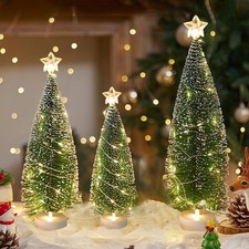 3× Kleiner Weihnachtsbaum mit