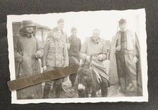 Foto Wk2 Bulgarien Panzermann Totenkopf Krad Uniform POW Esel Kraftfahrer Mantel